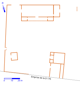 Plan d'un site antique