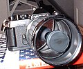 500 мм катадіоптрична лінза, на камері Yashica﻿(інші мови) FX-3