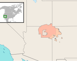 Mapa del territori navajo