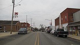 Looking south along Main Street