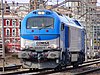 A COMSA locomotive at Martorell station in 2009