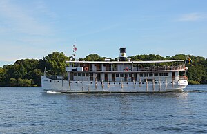 M/S Juno utanför Långholmen i Stockholm, 2023