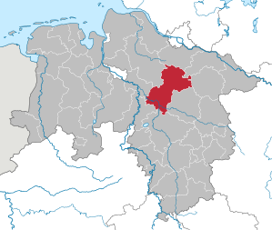 Lage des Landkreis Heidekreis in Niedersachsen (anklickbare Karte)