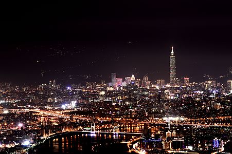 Xinyi District Night Cityscape