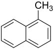 Struktur von 1-Methylnaphthalin