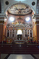 View of the apse and main altar, modeled after the façade of Saint Peter's Basilica