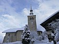 Saint-Nicolas-la-Chapelle sous la neige.