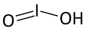 Strukturformel von Iodiger Säure