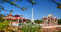 Exteriors of the Jain temple in Phoenix, Arizona