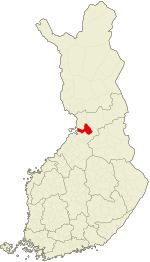 Location o Oulu in Finland