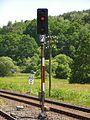 Nebenbahn-Licht­sig­nal (Burg­wald­bahn), Sig­nal­bild Hp 0