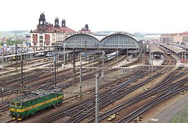 Het hoofdstation van Praag