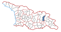 Location of the municipality within Georgia