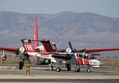 CAL FIRE OV-10 Bronco "Air Attack 460" at Fox Field during the October 2007 California wildfires