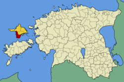 Emmaste Parish within Hiiu County.