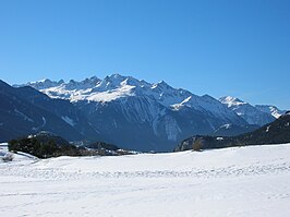 De noordflank (kant Maurienne van het Cerces-Thabormassief (Thabor-keten), gezien vanaf Aussois.