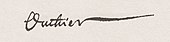 Signature de Réginald Outhier