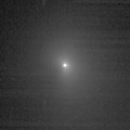 Comet Tempel 1, imaged from 4.2 million km at the start of Impact phase