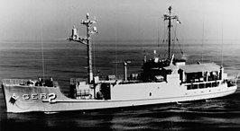 USS Pueblo voor de kust van San Diego (1967)