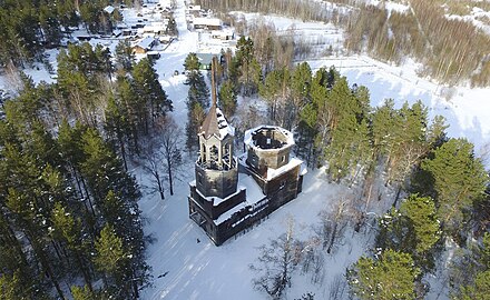 Вид на храм в апреле 2017 года.