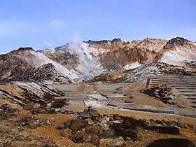 賽ノ河原より望む恵山（2011年）