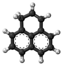 Ball-and-stick model of the phenalene molecule