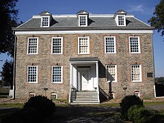 Facade of the historic Van Cortlandt House