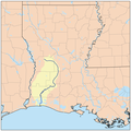 Calcasieu River, eastern Neutral Strip boundary