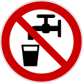 Image 9Hazard symbol for non-potable water (from Water)