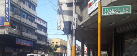 Street sign of Dionisio Jakosalem National Road