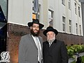 Rabbi Raskin meets Rabbi Yisrael Meir Lau, Chairman of Yad Vashem and Chief Rabbi of Tel Aviv, in Berlin