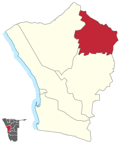 Karte Omaruru in Namibia