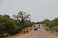 Hoofdweg naar de grens met Benin, Gourma