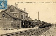 Station Crèvecœur-le-Grand begin 20e eeuw