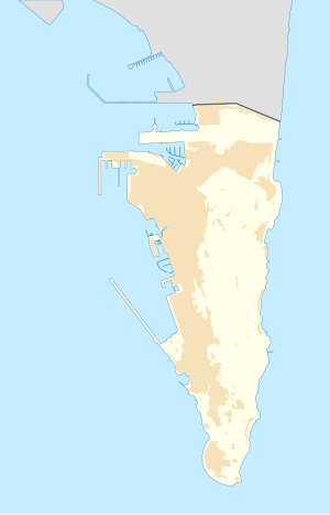 Levant Battery is located in Gibraltar