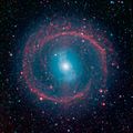 NGC 1291 en infrarouge par le satellite Spitzer.