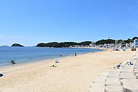 篠島東岸的前濱海灘（篠島海水浴場）