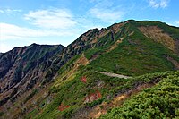 石狩の肩からの石狩岳