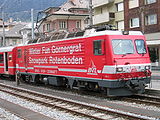 Brig-Visp-Zermatt Bahn na lokomotivě