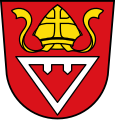 Gestürzte Triangel im Wappen von Wehringen (Bayern)