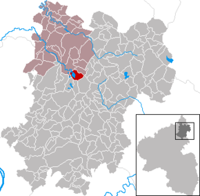 Poziția Dreifelden pe harta districtului Westerwaldkreis