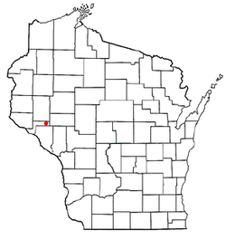 Location of Albany, Pepin County, Wisconsin