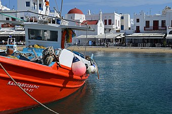 Άποψη γιαλού στη Μύκονο