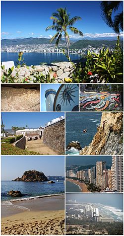 Acapulco panoramic collage