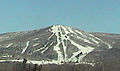 Vue du centre de ski de Bromley Mountain.