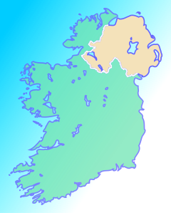 Localização de Maynooth na Irlanda