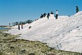 Mountains of ice in spring