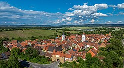 Aerial view of Prichsenstadt