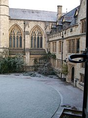 The east range and Chapel from the Quad