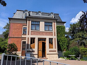 Façade des Nietzsche Archives de Weimar.